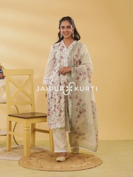 Buy Jaipur Kurti Pink Printed Kurta Pant Set for Women's Online @ Tata CLiQ